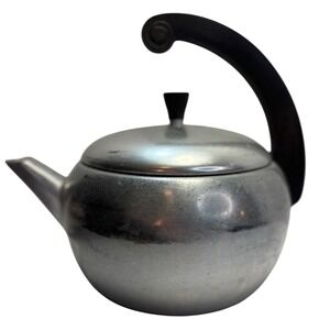 Wear-Ever Aluminum Stovetop Tea Kettle Mid Century Modern USA Made Vintage